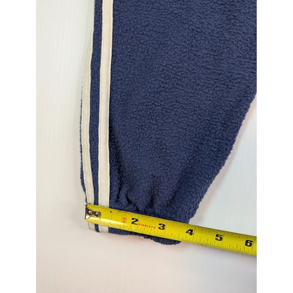 PINK Victoria's Secret Navy Blue Fleece Joggers‎ Striped Sweatpants Small